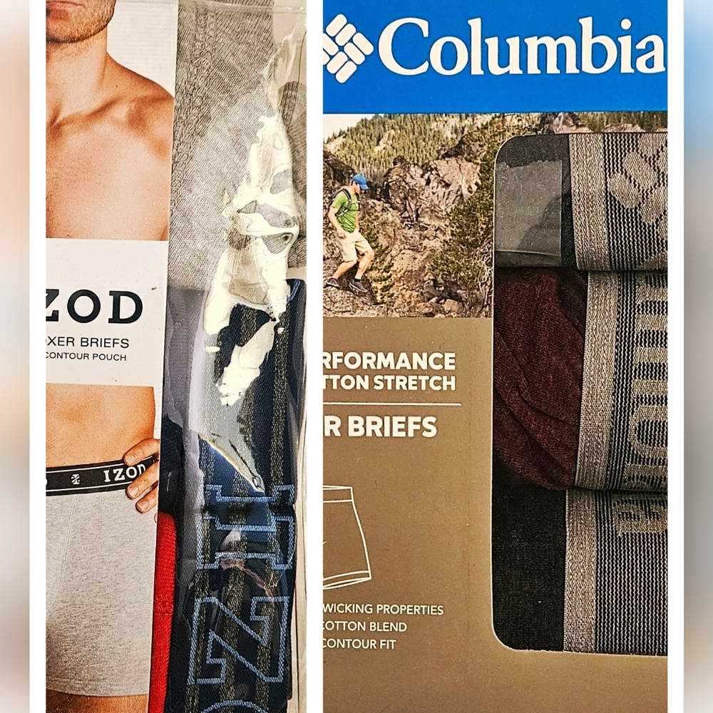 Mens boxer briefs packs. Sz S. Two 3-pks